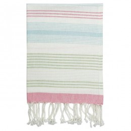 Полотенце Summer stripe multi w/fringe
